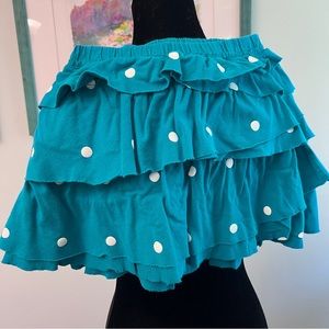 Blue polka dot skort size 6/7